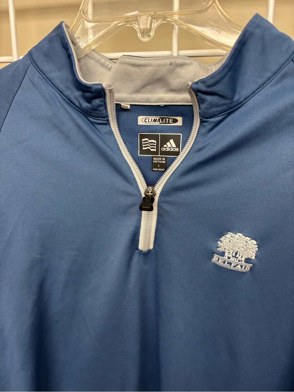 Adidas Climalite Belfair Golf Community Bluffton SC Quarter Zip Pullover Large - Picture 5 of 12